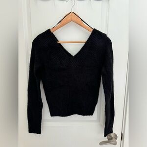 H&M Black V-neck Sweater